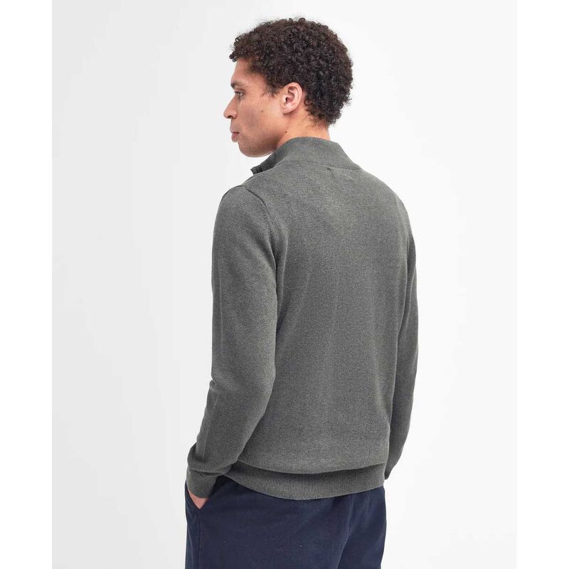 Barbour Cotton Half Zip Knitted Jumper image number 1